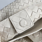 BV Small Andiamo 25 In Cream Lambskin Ghw 249677