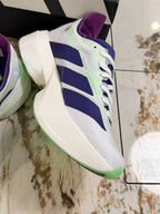 adidas Adizero Adios Pro 4 "Core White Purple Lime Burst" Running Shoes
