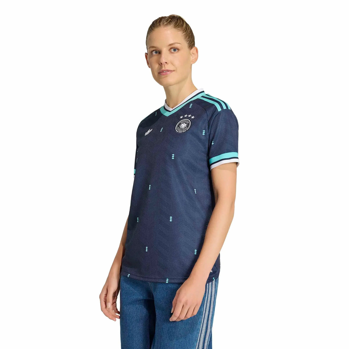 adidas 2026 Germany Women's Stadium Away Soccer Jersey (Custom)