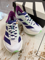adidas Adizero Adios Pro 4 "Core White Purple Lime Burst" Running Shoes