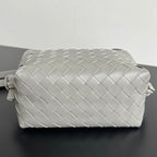 BV Loop Top Handle 19cm Grey Lambskin