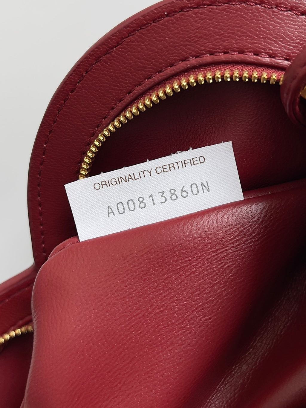 BV Small Solstice Bag 22cn Red Calfskin 209088