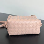 BV Loop Top Handle 19cm Pastel Pink Lambskin