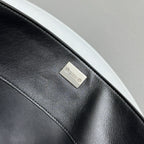 Balencia Tote Bag Black Calfskin Silver Hardware