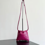 BV Small Dustbag 21cm Cinnabar Intrecciato Calfskin Leather
