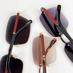SANTOS SQUARE FRAME SUNGLASSES CT0483S IN METAL