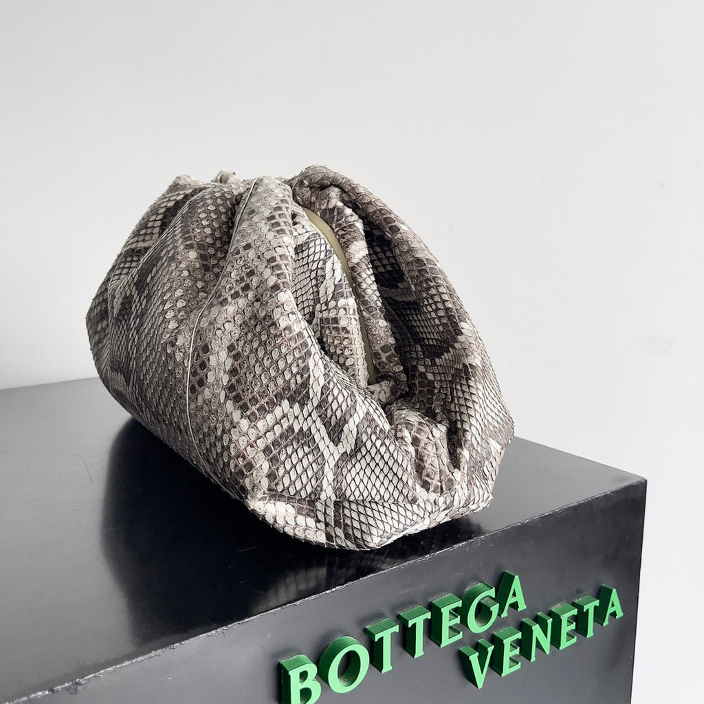 BV Pouch Bag 38cm Leather-Trimmed Python Clutch 209318