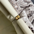 BV Pouch Bag 38cm Leather-Trimmed Python Clutch 209318