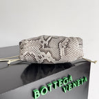 BV Mini Pouch Bag 22cm Leather-Trimmed Python Clutch 209316