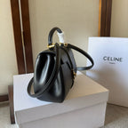 MINI 16 BAG 18CM IN SATINATED CALFSKIN BLACK