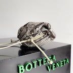 BV Mini Pouch Bag 22cm Leather-Trimmed Python Clutch 209316