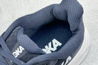 HOKA Clifton 10 Navy White Cushioned Road Running Sneakers