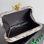 BV Knot Clutch 20 in Python Leather 209321
