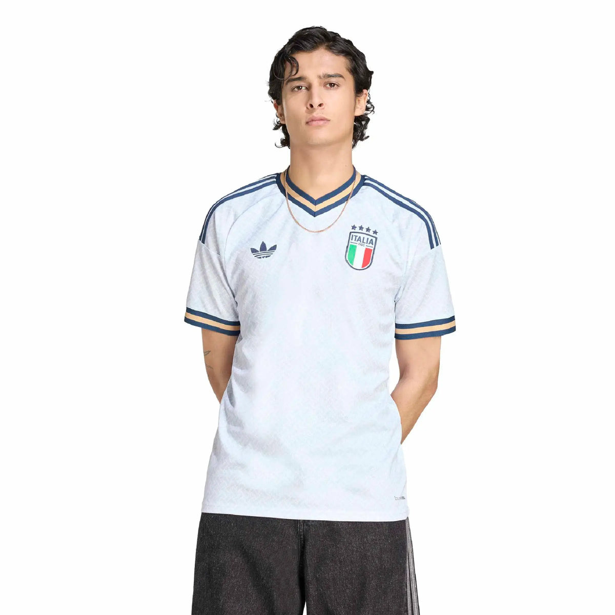 adidas 2026 Italy Men's Stadium Away Soccer Jersey (Custom)