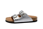 Birkenstock Arizona (Silver Metallic Birko-Flor)