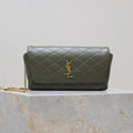 Prada Gaby Phone Bag 19cm Olive Green Quilted Leather