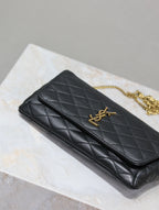 Prada Gaby Phone Bag 19cm Black Quilted Leather GHW