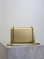 Prada Kate Small Bag 20cm Gold Metallic Calfskin.