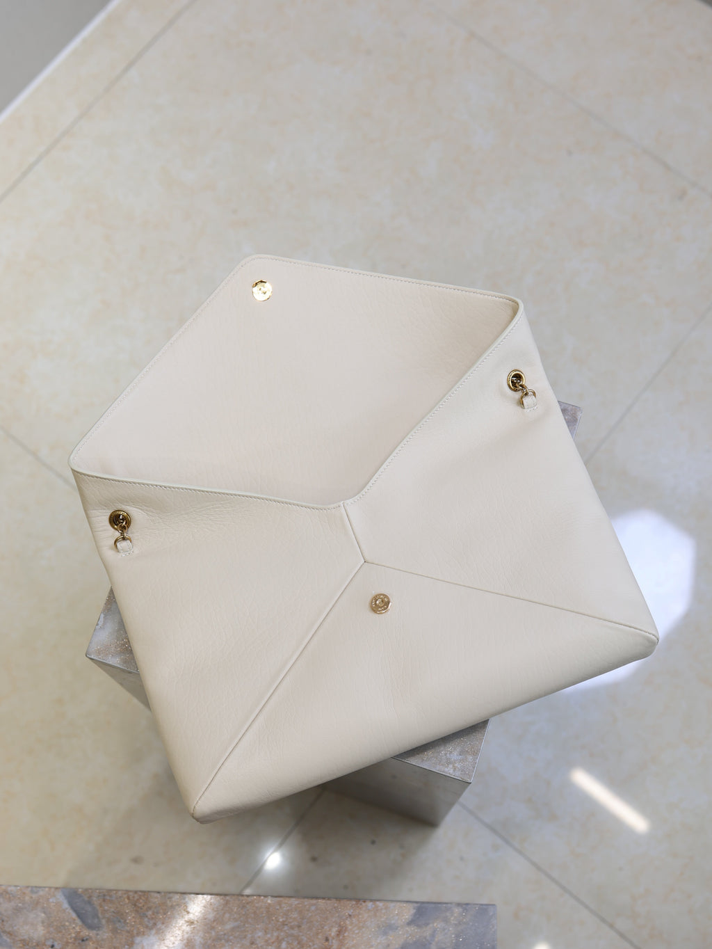 Prada Cassandre XXL Bag 35cm White Lambskin Light GHW