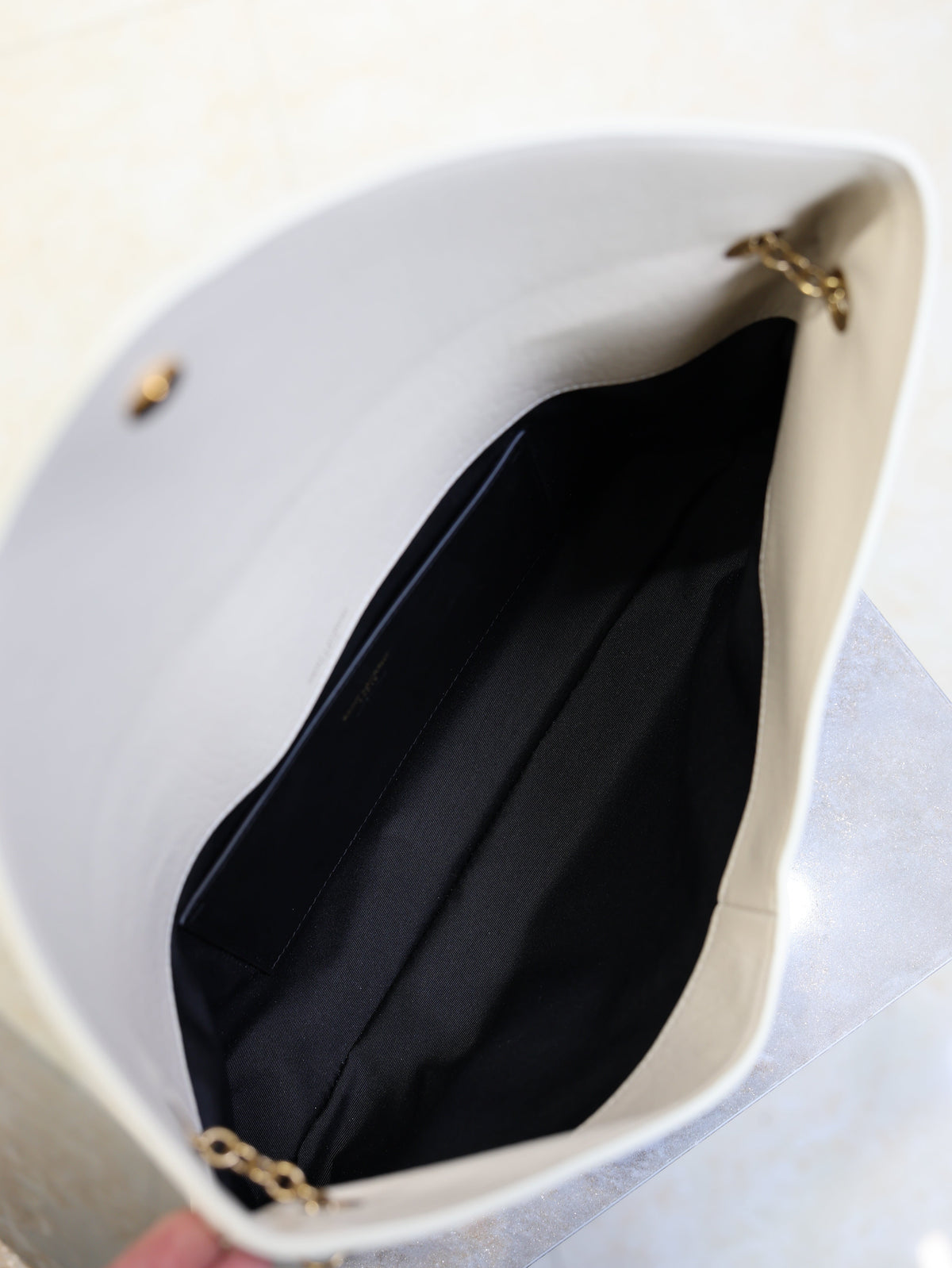 Prada Cassandre XXL Bag 35cm White Lambskin Light GHW