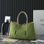 BV Pinacoteca Bag 43cm Beige Intrecciato Calfskin & Suede