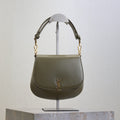 Prada Mini Voltaire 21cm Olive Green Calfskin GHW