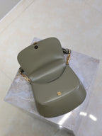 Prada Mini Voltaire 21cm Olive Green Calfskin GHW