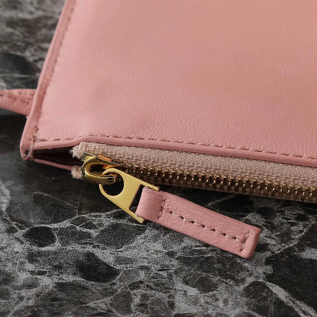 BV Pinacoteca Bag 43cm Pink Intrecciato Calfskin & Suede