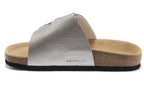 Birkenstock Arizona Slide Sandal Silver Metallic
