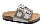 Birkenstock Arizona Slide Sandal Silver Metallic