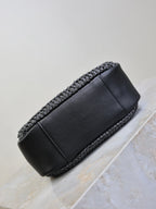 Prada LE 5A7 Mini 15cm Black Raffia Leather GHW