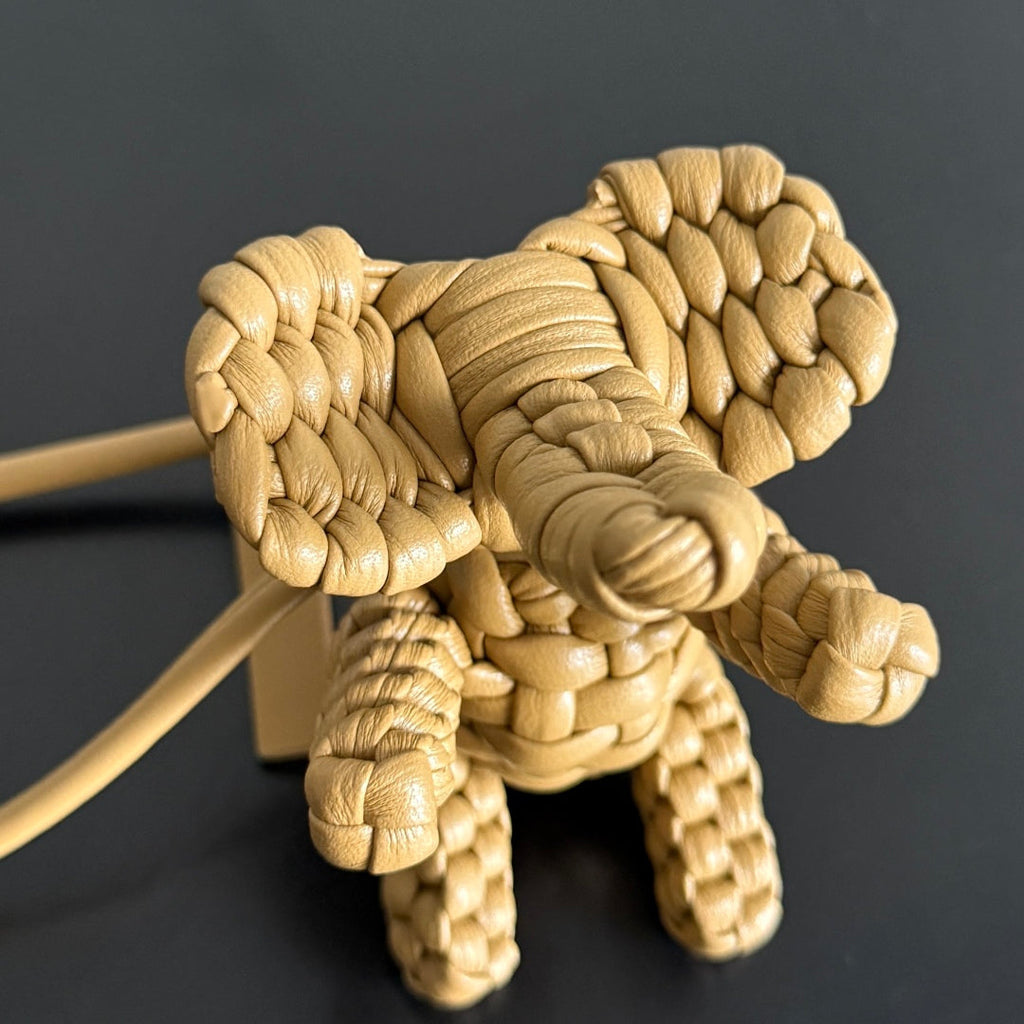 BV 25 Elephant Charm Beige leather