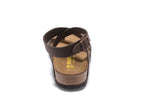 Birkenstock Daloa Sandal Brown Nubuck Leather