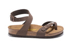 Birkenstock Daloa Sandal Brown Nubuck Leather