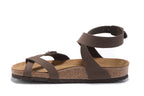 Birkenstock Daloa Sandal Brown Nubuck Leather