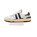 Lanvin CLAY SNEAKERS IN MESH AND LEATHER White/Black