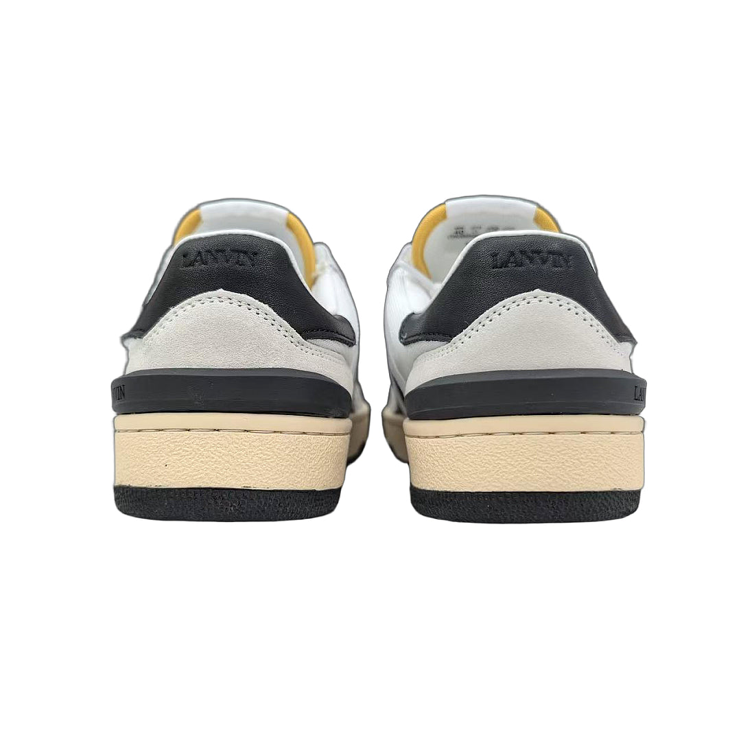 Lanvin CLAY SNEAKERS IN MESH AND LEATHER White/Black