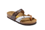 Birkenstock Mayari Sandal Brown & White Two-Tone Mix