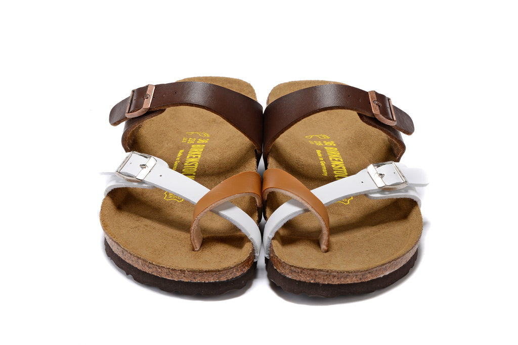 Birkenstock Mayari Sandal Brown & White Two-Tone Mix