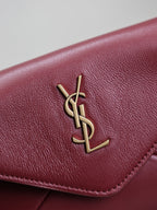 Prada Calypso Bag 19cm Burgundy Sheepskin Leather