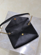 Prada Calypso Bag 19cm Black Elephant Leather