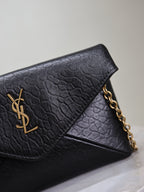 Prada Calypso Bag 19cm Black Elephant Leather