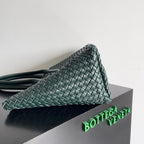 BV Large Cabat Bag 51cm Green Leather GHW
