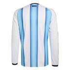 adidas 2026 Argentina Men's Stadium Home Long-Sleeve Soccer Jersey （Custom）