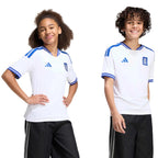 adidas 2026 Greece Youth Stadium Home Soccer Jersey (Custom)