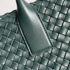 BV Large Cabat Bag 51cm Green Leather GHW