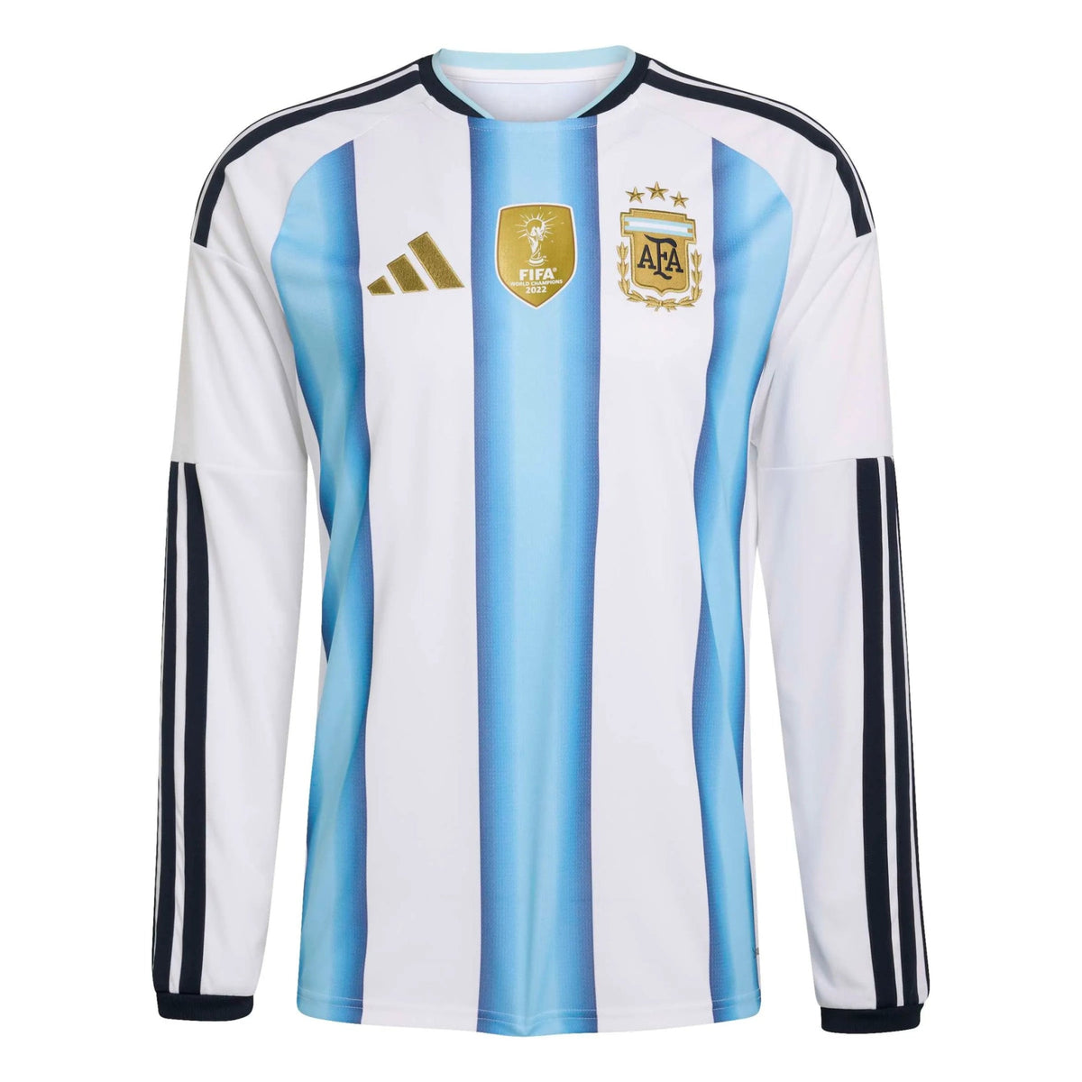 adidas 2026 Argentina Men's Stadium Home Long-Sleeve Soccer Jersey （Custom）