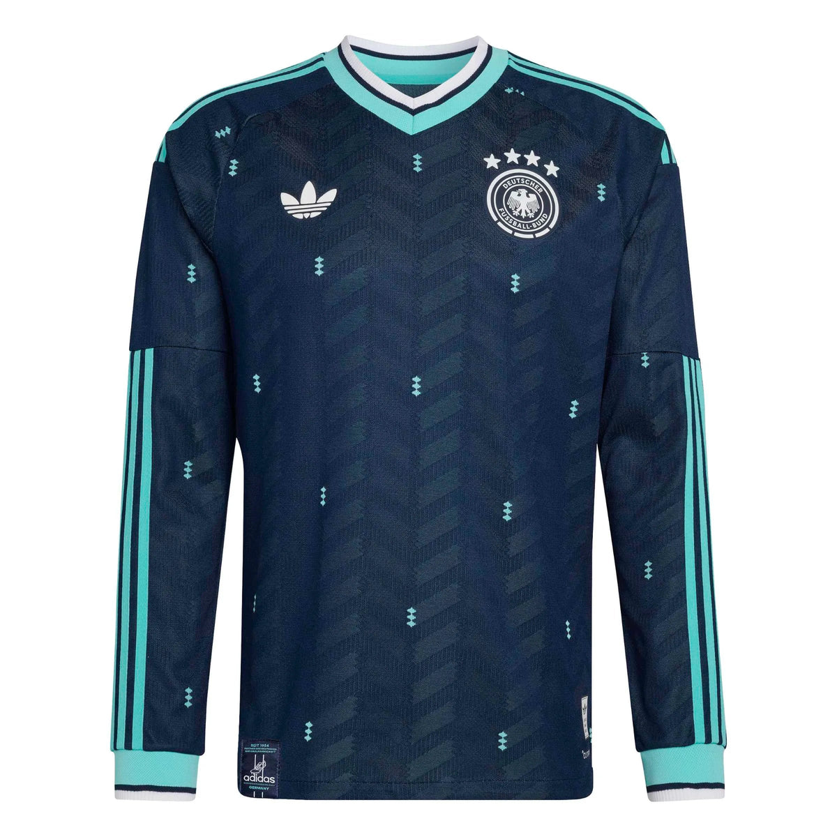 adidas 2026 Germany Men's Authentic Away Long-Sleeve Soccer Jersey (Custom)