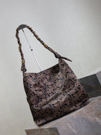Prada AMALIA Tote Bag 40cm Jacquard Frabic GHW
