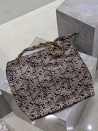 Prada AMALIA Tote Bag 40cm Jacquard Frabic GHW
